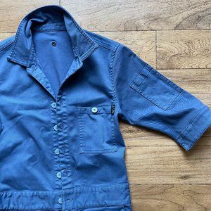 Tilit NYC | XS Short Sleeve Jumpsuit in Washed Indigo